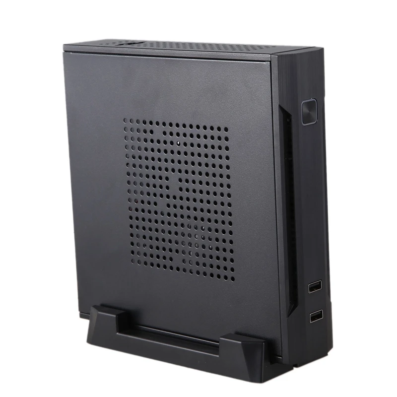 Мини-ITX тонкий маленький чехол для компьютера с форм-фактором HTPC 2 x USB2.0 12V 8A