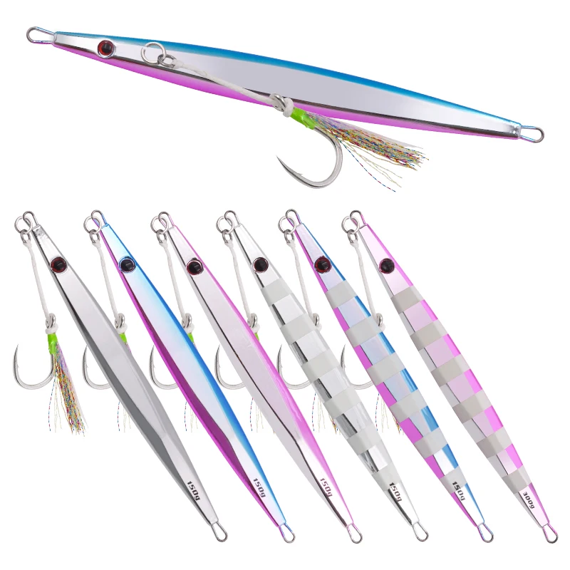 

FUNADAIKO Electroplate 150g 200g 300g 400g Chrome Fishing Baits lure Metal Speed Meta Jig Jigging Fish Lures