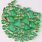 Стразы для свадебного платья, обуви, сумки, золотые лапки, 50, шт.пакет форм