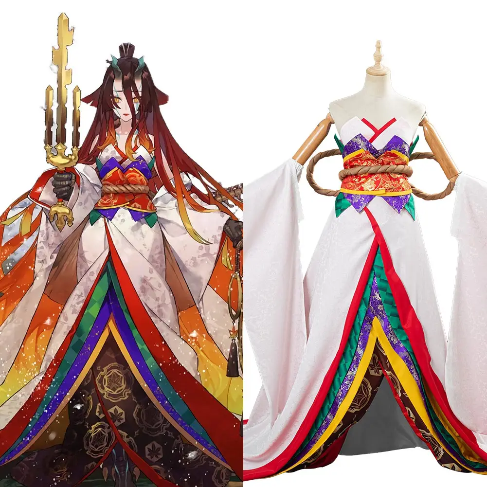 

Женский костюм кимоно для косплея, Fate/Grand Order, одежда для Хэллоуина, карнавала, вечеринки, маскарадный костюм для взрослых