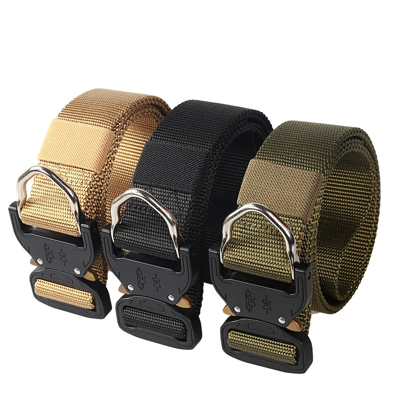 

Ремень тактический из искусственного нейлона, модный ремень унисекс с пряжкой из сплава для альпинизма и занятий спортом на свежем воздухе