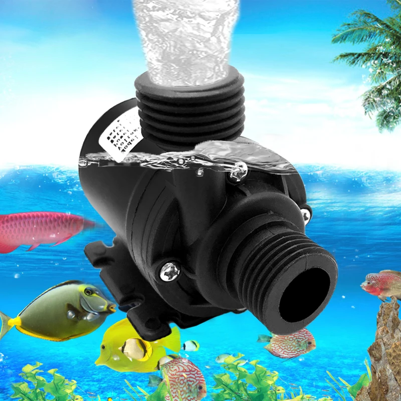 

800L/H 5m DC 12V 24V Solar Brushless Motor Circulation Submersibles Water Pump