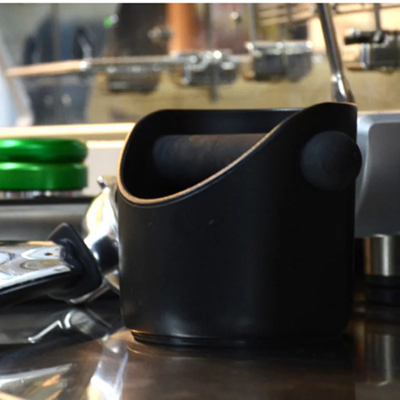 

Anti Slip Shock-absorbent Espresso Knock Box Anti Slip Coffee Grind Dump Bin Waste Bin With Detachable Knock Bar For Barista