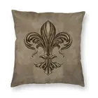 Наволочка для диванной подушки, 40x40 см, с изображением цветов лилии