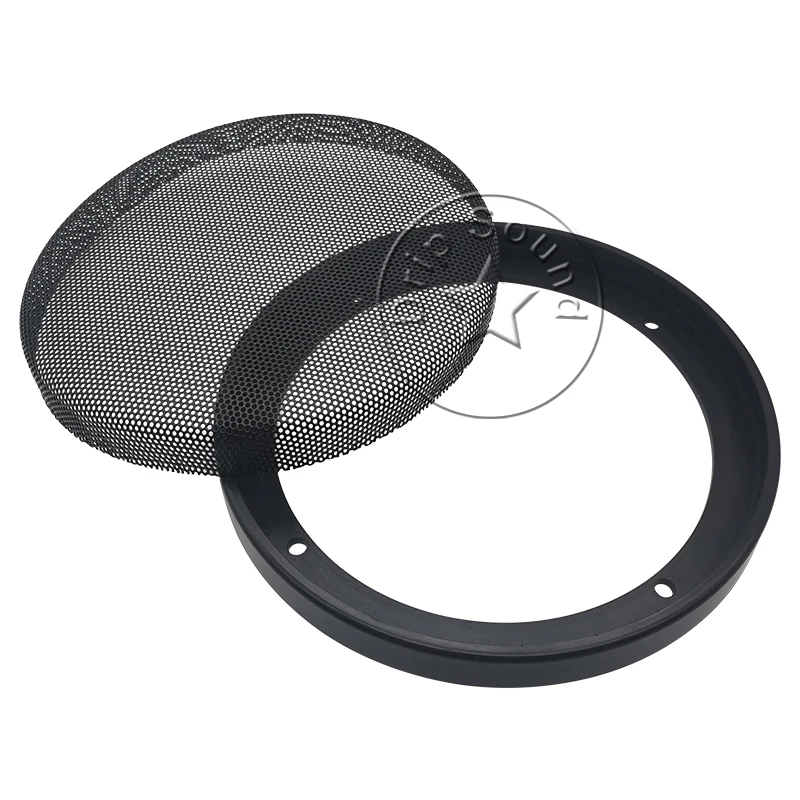 For 6.5&quot Speaker Grill Cover Hige-grade Car Home Audio Conversion Net Decorative Circle Metal Mesh Protection 181mm #Black |