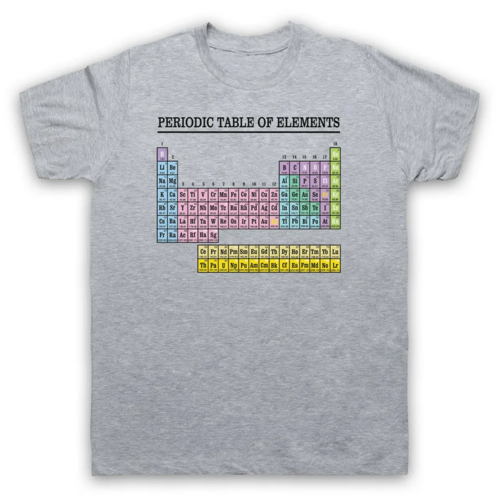 Периодически Таблица элементов GEEK NERD SCIENCE CHEMISTRY мужская женская детская футболка