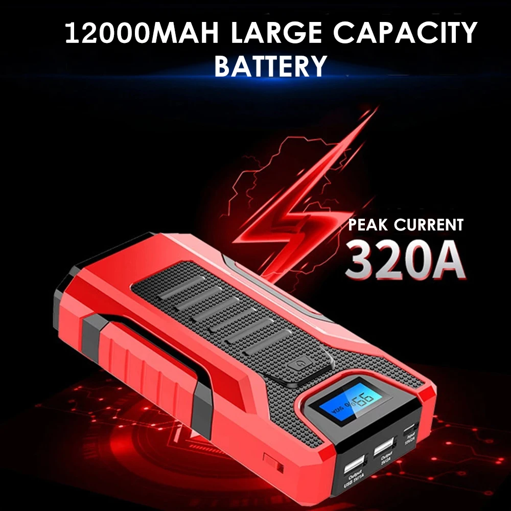 Автомобиль скачок стартер 12V 12000 мА/ч Ёмкость Авто Батарея усилитель Портативный