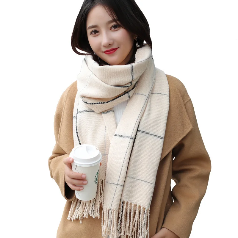 Scarves Stoles Foulard Pashmina Silk Shawls Winter Shawl Women Scarf Square Warm Female Fashion Hijab 004 | Аксессуары для одежды