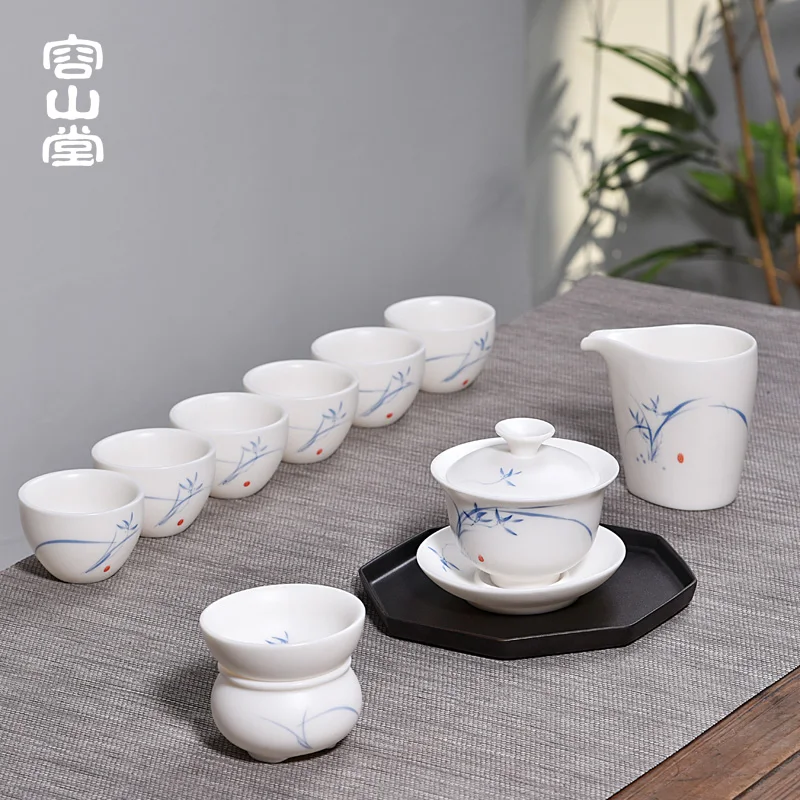 Набор из керамической и фарфоровой чашки gode tureen белый фарфоровый заварочный
