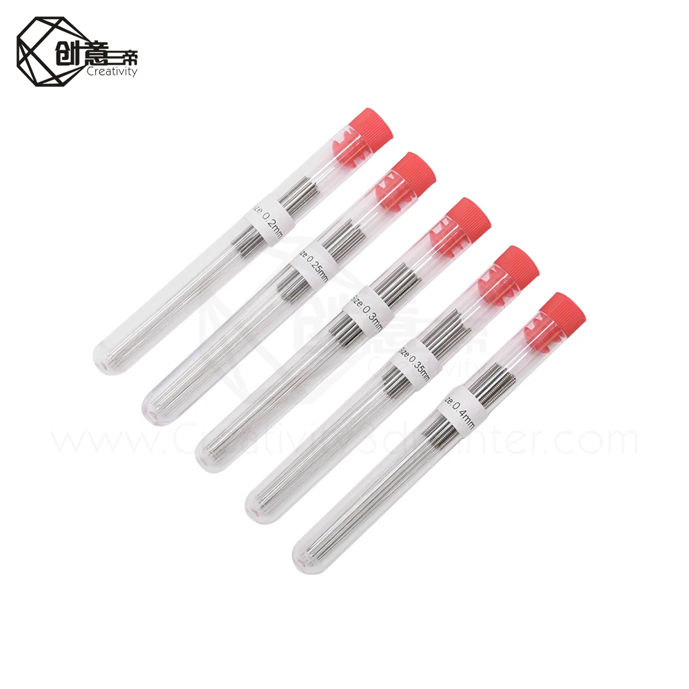 10 шт./компл. игла для очистки из нержавеющей стали сверло 0 4 мм аксессуары 3D