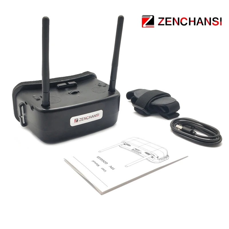 ZENCHANSI EW30 2 дюйма FPV очки TFT LCD 480*360*2 Дисплей 5 8 Ghz 48CH 60 68 мм IPD регулируемые FOV 120 с