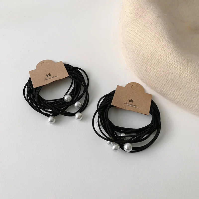 

1 Set Women Basic Elastic Hair Bands Scrunchie Ponytail Holder Headband Colorful Rubber Bands Fashion Hair Accessories