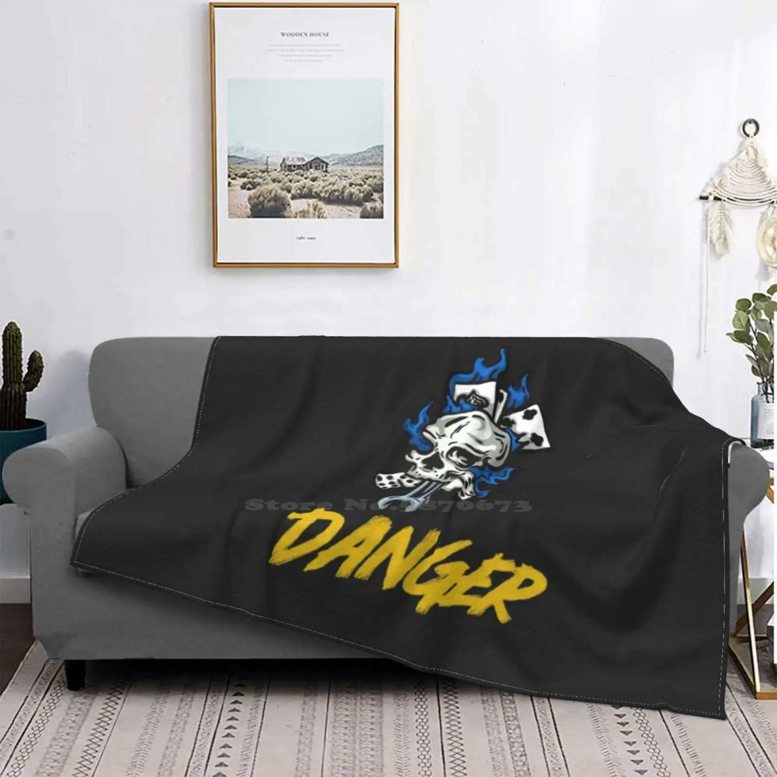 Новый принт огненного черепа по низкой цене новинка модное мягкое теплое одеяло