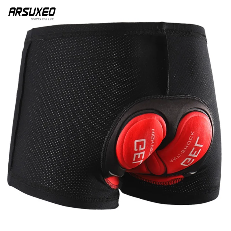 ARSUXEO мужские велосипедные шорты с принтом для горного велосипеда гелевыми