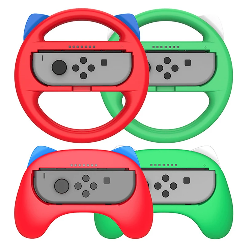 

2pcs Racing Steering Wheel For Nintend Switch Controller Handle Grips For Nitendo Switch Games