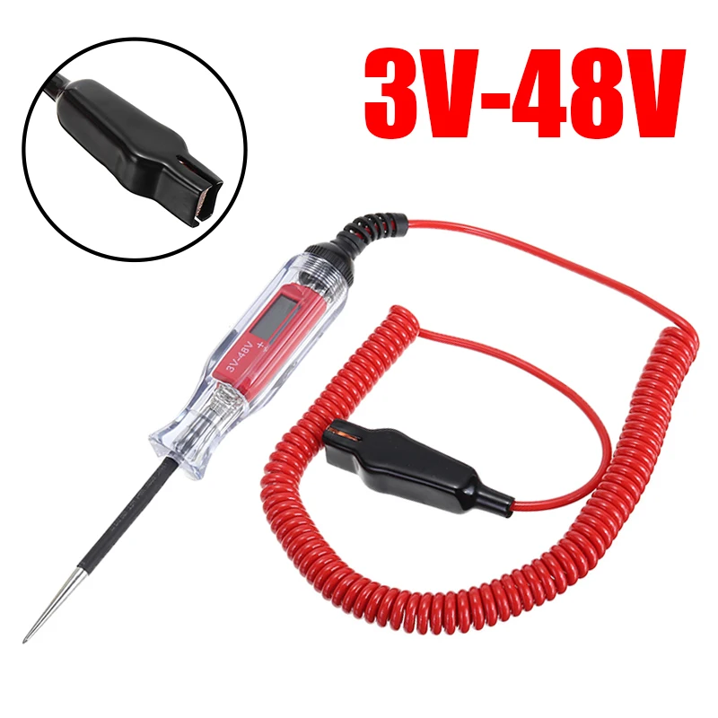 

1 шт. 3V-48V Цифровой электрической цепи ЖК-дисплей Тесты er для авто светильник трейлер РВ снегоход Тесты диагностических инструментов
