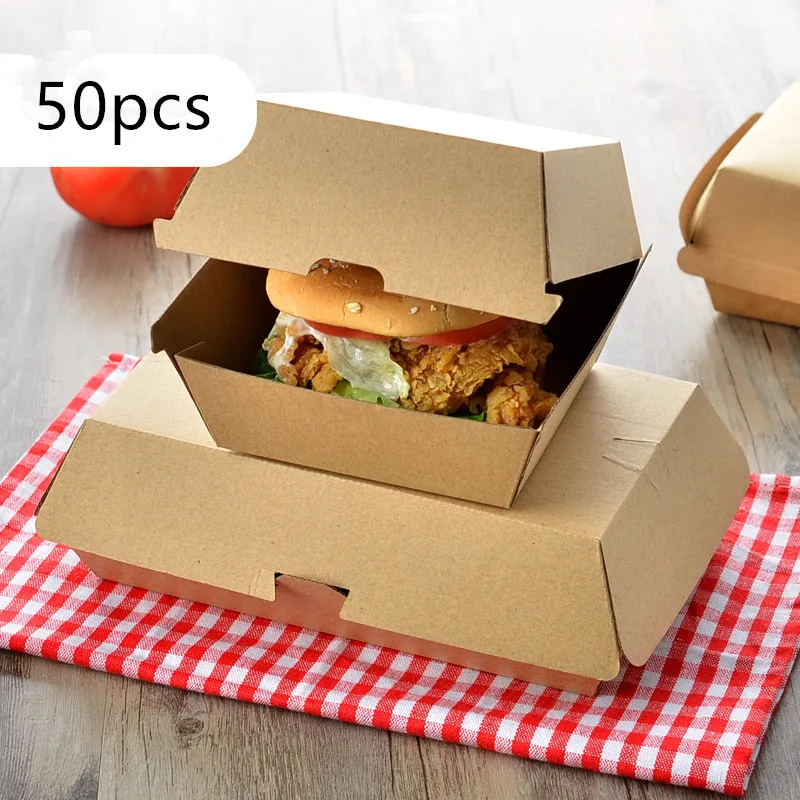 

50 шт., бумажная коробка для выпечки вкусного хлеба