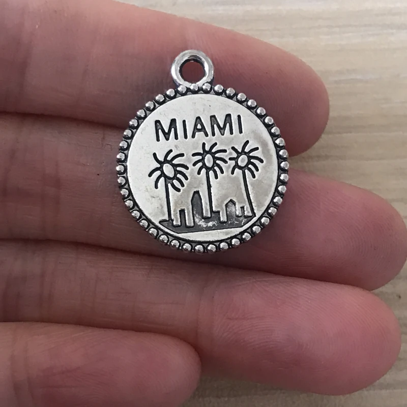 6 шт. подвески из цинкового сплава в Майами для браслетов ожерелья серьги на