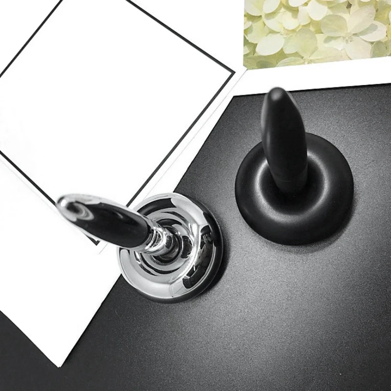 

Floating Pen with Magnetic Base Chrome Ball Point Writing Pen with Magnet Holder Office Paper Weight