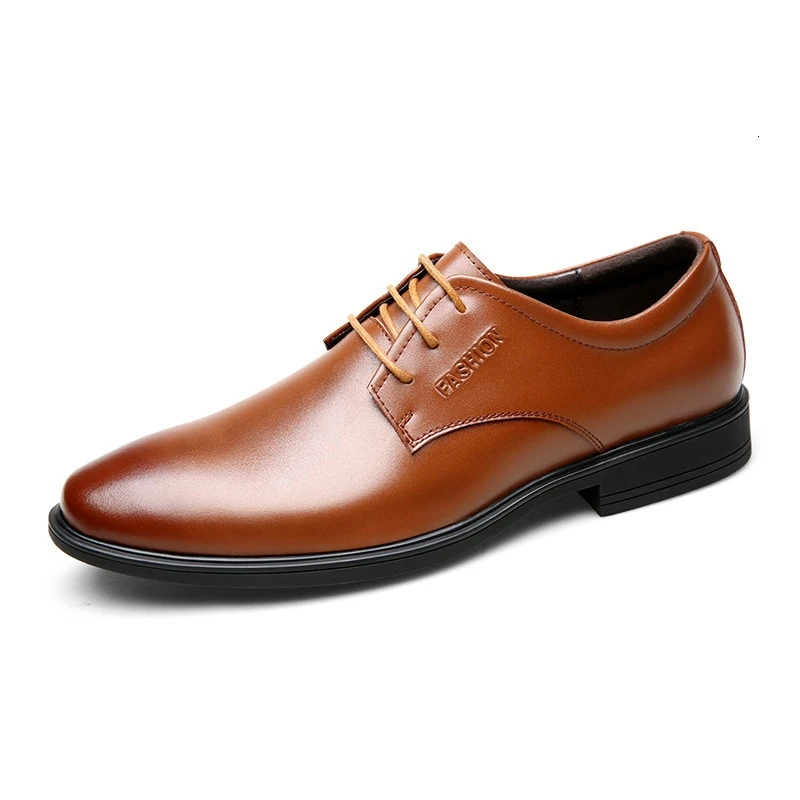 

Men Oxford Dress Shoes Leather Business Shoes British Luxury Pointed Toe Wedding Flats High Quality Mans Footwear New Arrival