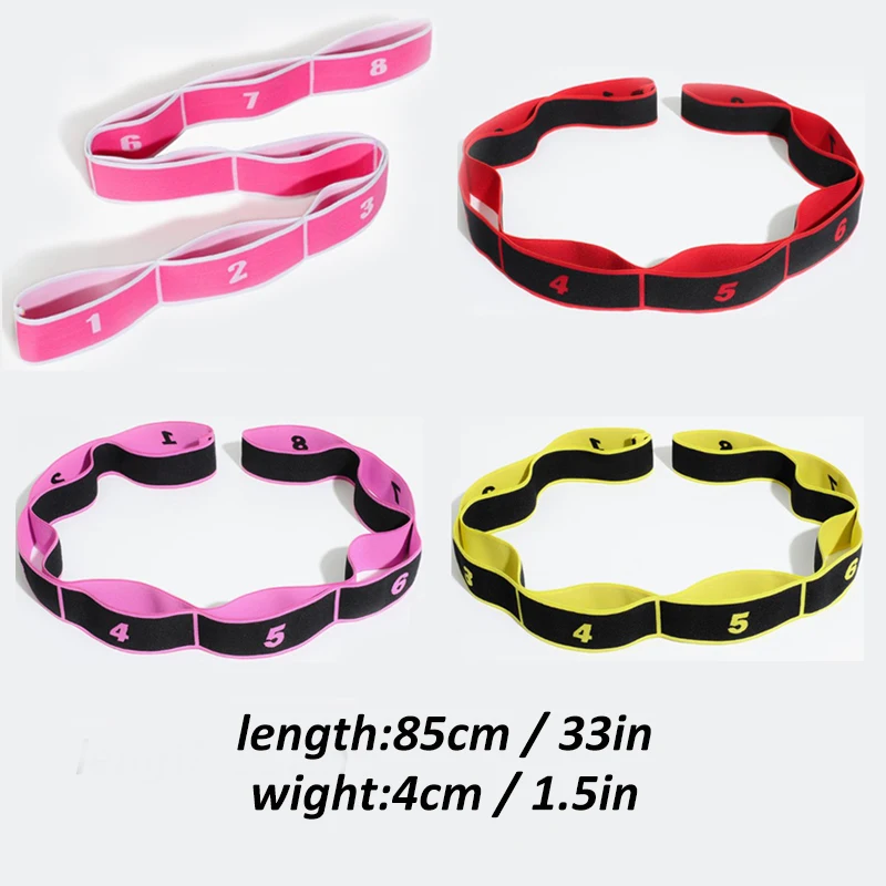 Gimifit латекс полиэстер коврики для йоги лента резинка латинских танцев эластичная