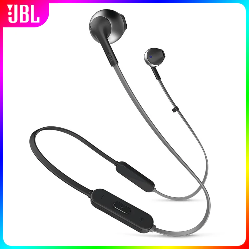 

JBL T205BT Wireless Bluetooth Earphone Sports Pure Deep Bass Earbuds Gaming Music Headset Hands-free calls for Smartphone