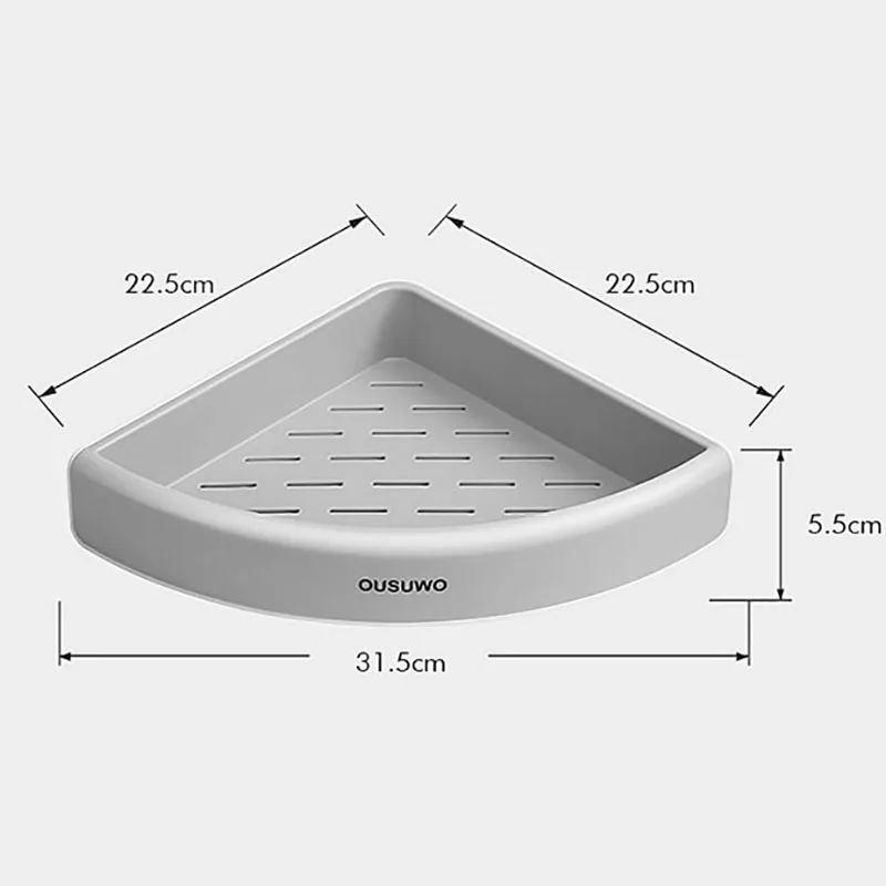 

Wall-Mounted Triangular Storage Rack Toilet Double Detachable Storage Shelves Strong Load-Bearing Household Bathroom Accessories