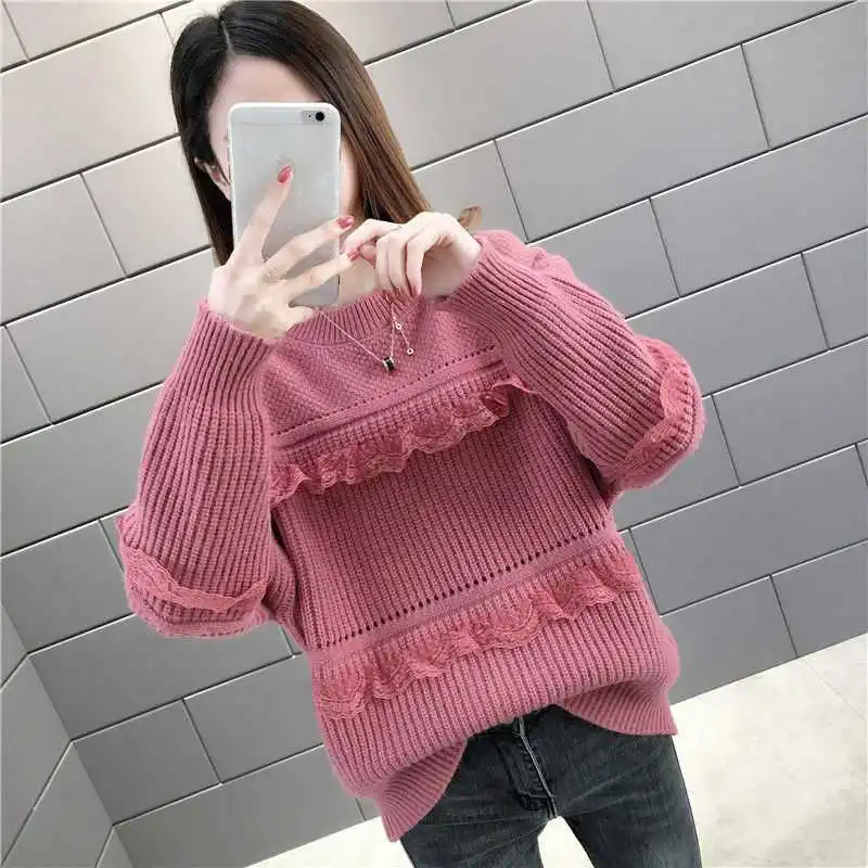 

Breast feeding spring and autumn new style breast-feeding sweater versatile foreign style outerwear knitted base coat maternity