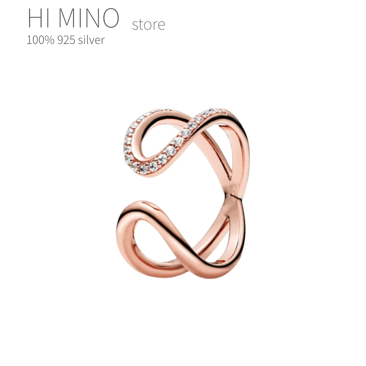 

2021 New Free Shipping Authentic 925 Sterling Silver Polished Pave Bead Open Rings For Women DIY Jewelry Elevated Heart Ring