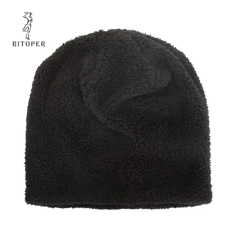 RITOPER зимняя унисекс Skullies Beanie камуфляжная шапка теплая плотная бархатная для