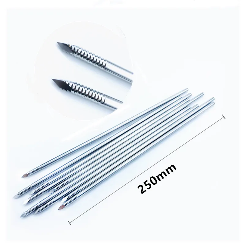 10pcs/bag Stainless steel partial threaded Kirschner wires Veterinary orthopedics Instruments