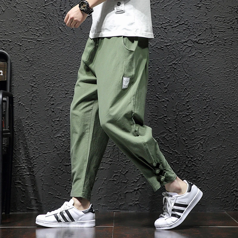 Модные шикарные однотонные мужские брюки карго 2019 осенние большие пакеты Досуг