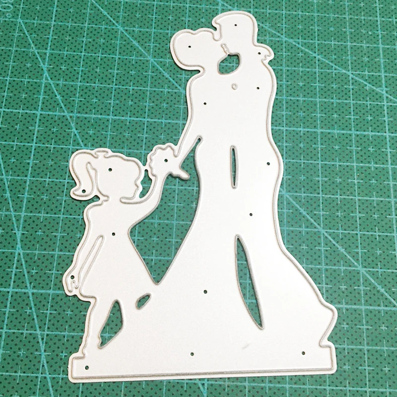 Metal Cutting Dies die cut Wedding Family of Three Decorations Scrapbook dies Paper Craft Knife Mould Blade Punch Stencils | Дом и сад