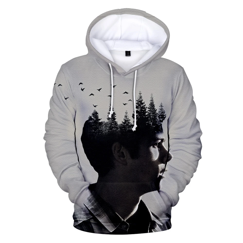 Костюм с капюшоном Teen Wolf Stilinski для мужчин и женщин Модный свитшот 3D принтом 24