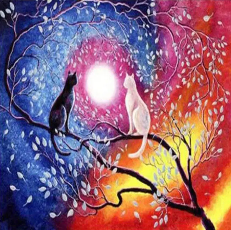 45/55/65 полностью Квадратный бриллиант 5D картина с нашивками в виде животных