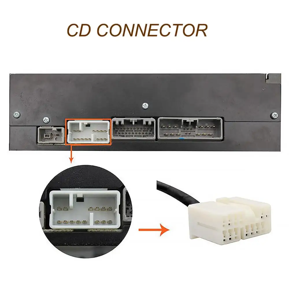 AUX-адаптер CHELINK с микрофоном USB Bluetooth AUX-кабель в автомобиле цифровой адаптер CD для