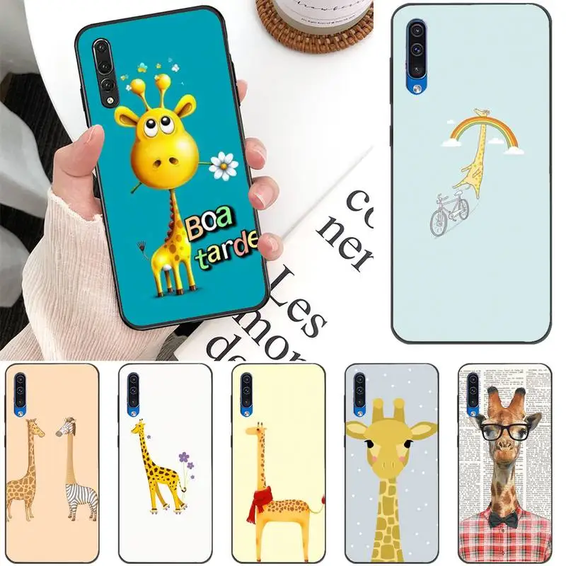 

Cute Cartoon Giraffe Phone Case For Xiaomi Mi 10 5 6 A2 A2lite A1 9 9SE 8Lite 8explorer Pocophone F1 Fundas Cove