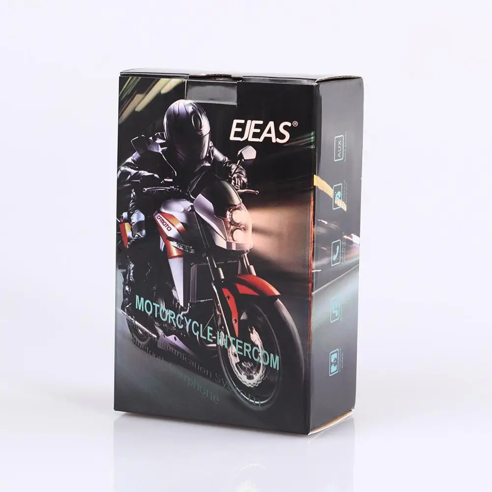 

2pcs* EJEAS 2020 V4 Pro 1200m Bluetooth Motorcycle Bike Interphone 4 Riders Headset Speaker Intercom for KTM ls2 arai Helmet