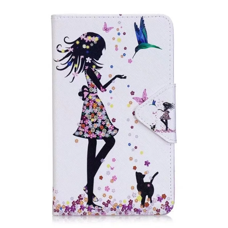 Tab a6 7,0 чехол для Samsung Galaxy Tab A 7,0 T280 T285 SM-T280 чехол Крышка для планшета с рисунками кошки и бабочки флип-кожа оболочки