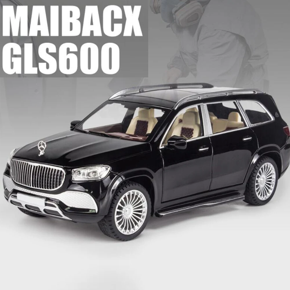 Модель автомобиля из сплава Maybach GLS 600 1:24 имитация сцепного колеса детская