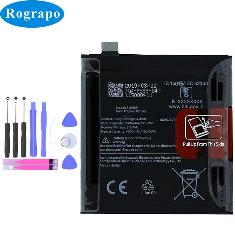 Оригинальный аккумулятор One Plus BLP637 BLP657 BLP685 BLP699 BLP743 633 для OnePlus 5 1 + 5T 6 6T 7 7T Pro 3 3T 2 X -