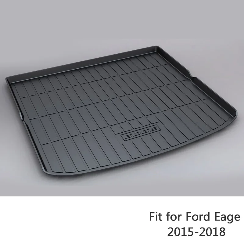 

For Ford Edge 2015 2016 2017 2018 Boot Liner Tray Car-styling Waterproof Anti-slip Mat Accessories 1Set Car Rear Trunk Mat
