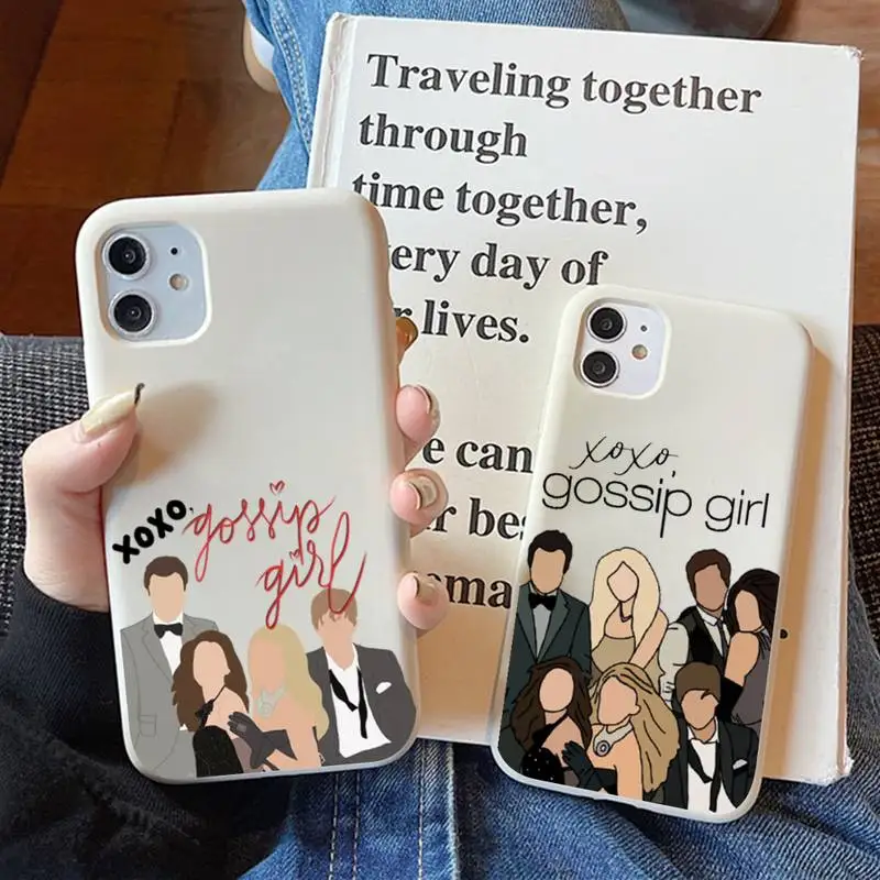 Мягкий однотонный чехол со Сплетницей девушкой любовью лучшими друзьями для