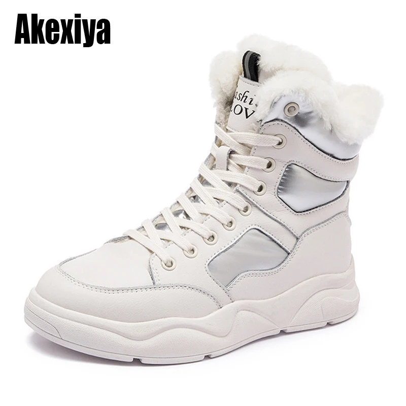 

Winter Snow Shoes Women Genuine Leather Ankle Boots for Women Cow Hide Leather New Femake Ankle Boots for Winter BC2374