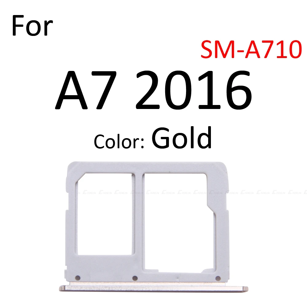 Разъем адаптер для Samsung Galaxy A3 A5 A7 2016 A710 A510 A310 Micro SD/Sim карта|Шлейфы мобильных