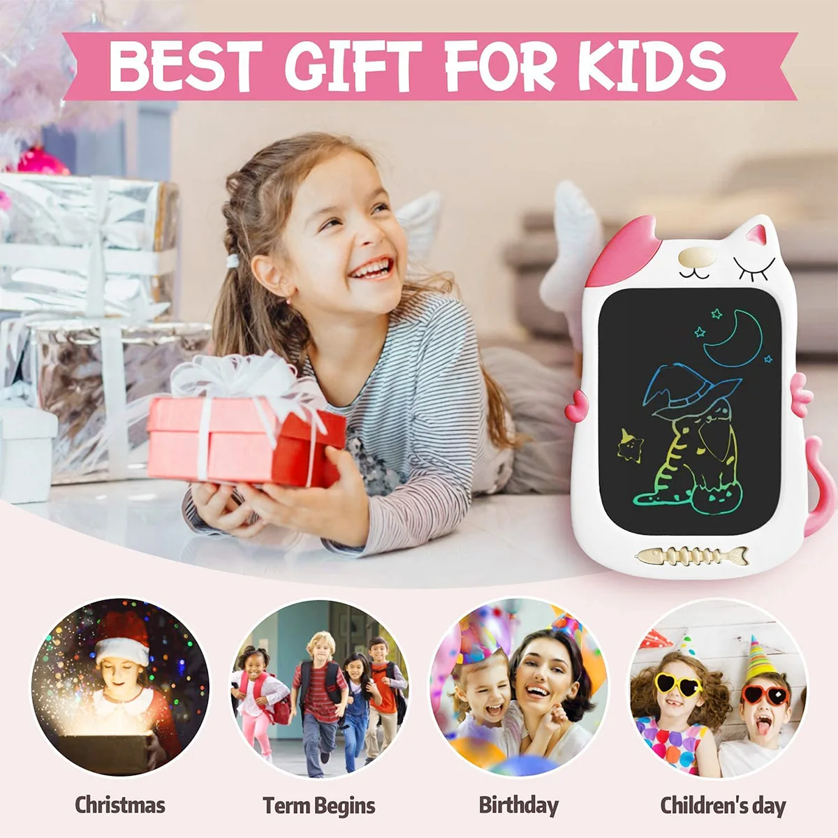 

8.5Inch Electronic Drawing Board LCD Screen Writing Tablet Digital Graphic Drawing Tablets Electronic Handwriting Pad Board+Pen