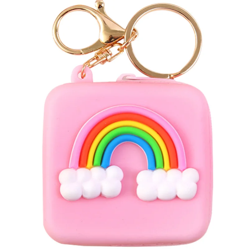 Korea Cute Wallet Cartoon Silicone Bag Coin Bag Animal Women Girls Key Bag Mini Headset Bag Purse Kid Gift