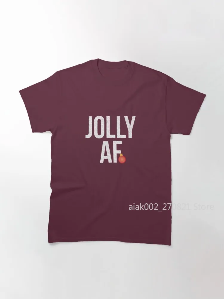 

Простая футболка Jolly AF для рождества, Классическая футболка
