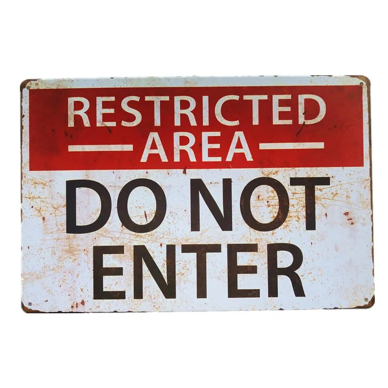

Shabby Posters Chic No Smoking Trespassing Gun Do Not Enter Vintage Plaque Iron Tin Signs Bar Club Cafe Hotel Home Wall Decor