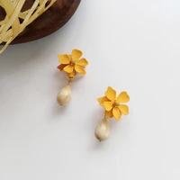 fashion personality sweet earrings for women creative flower womens earrings temperament charm earrings jewelry